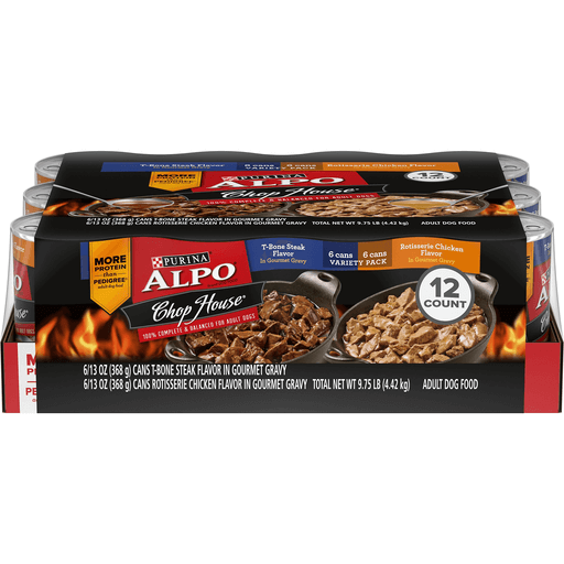 ALPO Chop House Dog Food Variety Pack Wet Adult Dog Food