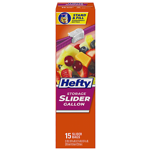 Hefty Slider Storage Bags, Gallon Size, 66 Count