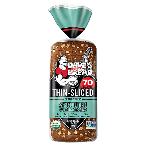 Daves Killer Bread, Organic Sprouted Whole Grains, Thin Seed