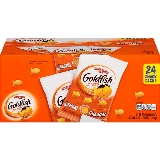 Pf Goldfish Cheddar 24 1.5 | Crackers | Cost U Less