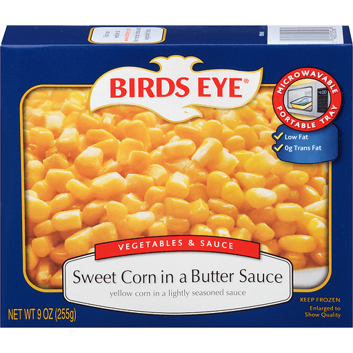 Birds Eye Fresh Frozen Vegetables And Sauce Sweet Corn And Butter Sauce Corn Market Basket