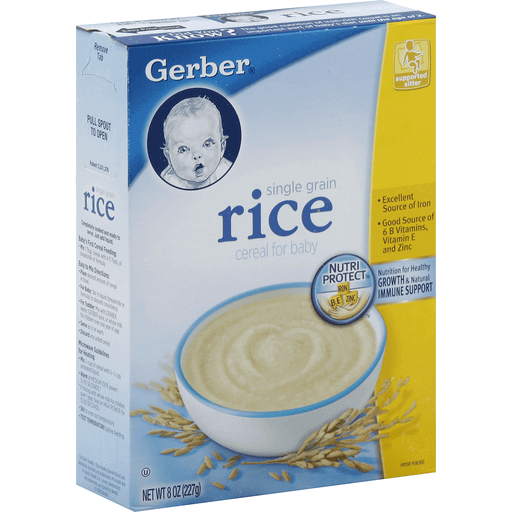 Gerber rice cereal hot sale mix with formula