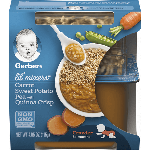 Gerber carrot sweet potato hot sale pea