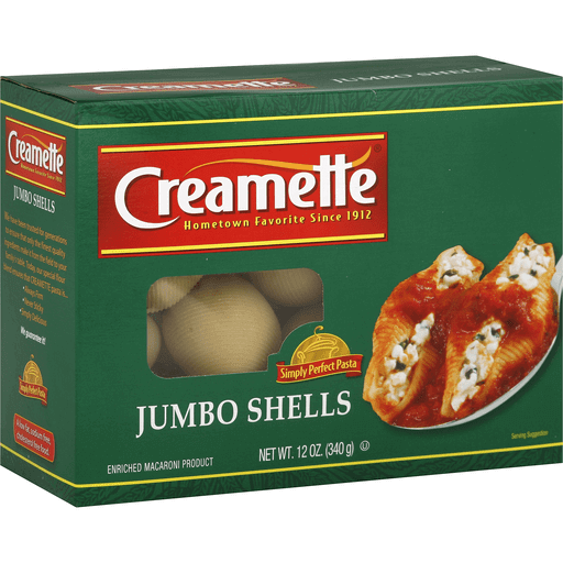 Creamette Jumbo Shells, Tubes & Shells