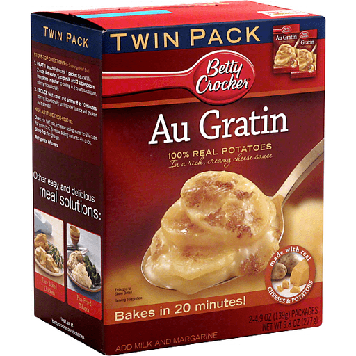 Betty Crocker Au Gratin Potatoes Twin Pack Hot Food And Prepared Dagostino 9775