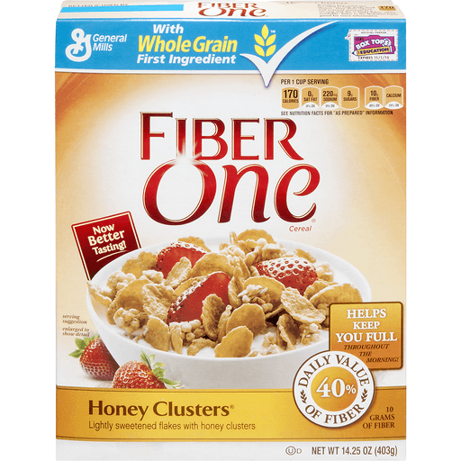 Fiber One Cereal, Honey Clusters | Cereal | Market Basket