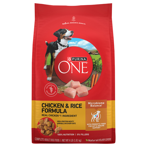 Purina One Complete Adult Chicken & Rice Formula Dog Food 4 lb