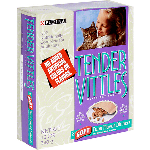 Tender Vittles Moist Cat Food, Tuna Flavor Dinners, Soft | Cat 