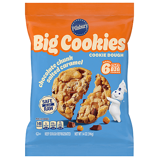 Pillsbury Chocolate Chunk Salted Caramel Cookie Dough 14 oz