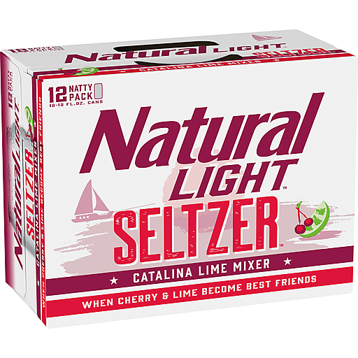 Natural Light Seltzer Koozie Fits 12 oz Aluminum Can Coozie Catalina Lime  Mixer