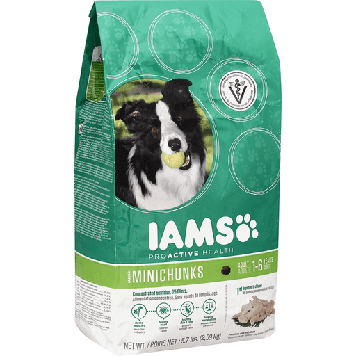 Iams ProActive Health Dog Food Premium Mini Chunks Adult 1 6