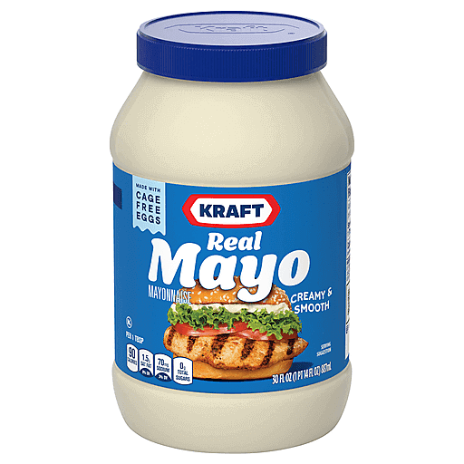 Kraft Mayonnaise, Creamy & Smooth 30 fl oz | Mayonnaise | Market Basket