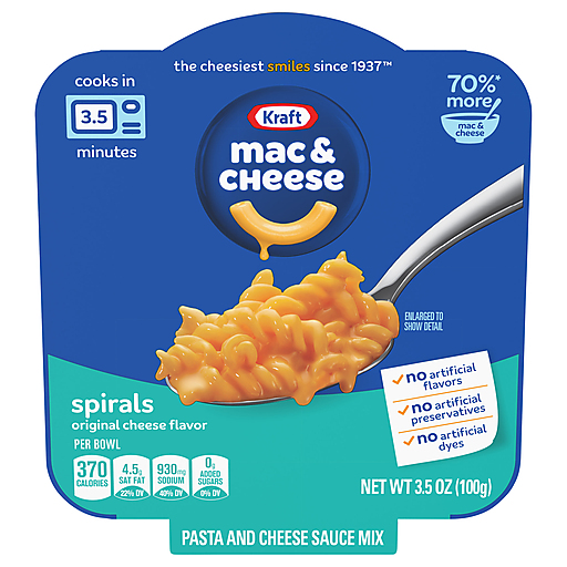 Kraft Spirals Original Cheese Flavor Mac & Cheese 3.5 oz
