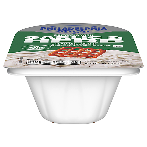 Philadelphia Cream Cheese Dip Pretzels With Garlic & Herb 2.6 oz