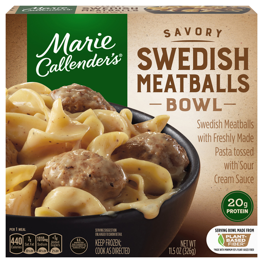 Marie Callender's Savory Swedish Meatballs Bowl 11.5 oz
