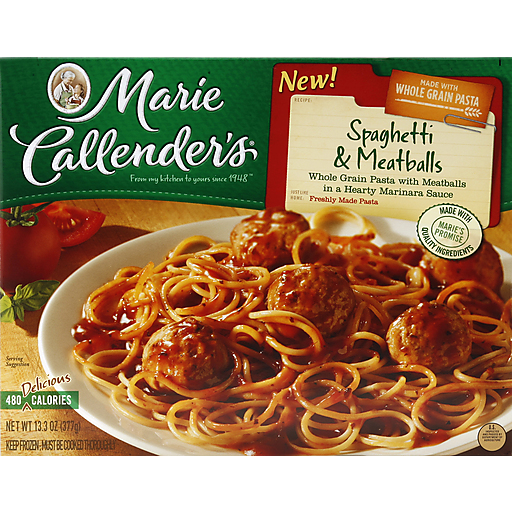 Marie Callender's Spaghetti & Meatballs 13.3 oz | Italian | Alexander’s ...