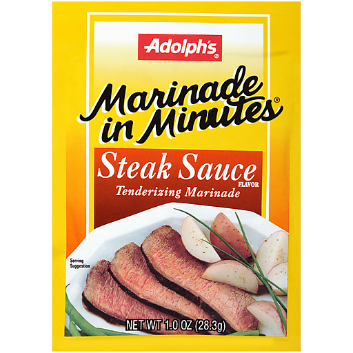 oz | Basket Adolph\'s | Meat Minutes 1 Steak In Marinade, Market Gravy Marinade
