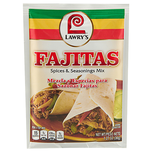 Lawry's Fajitas Spices & Seasonings 1.27 Oz | Hispanic | Sendik's Food ...