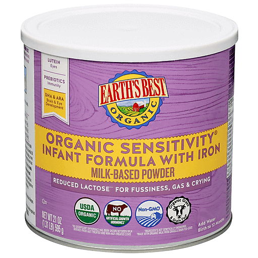 Earth's Best Org Infant Sensitive Formula W/Iron