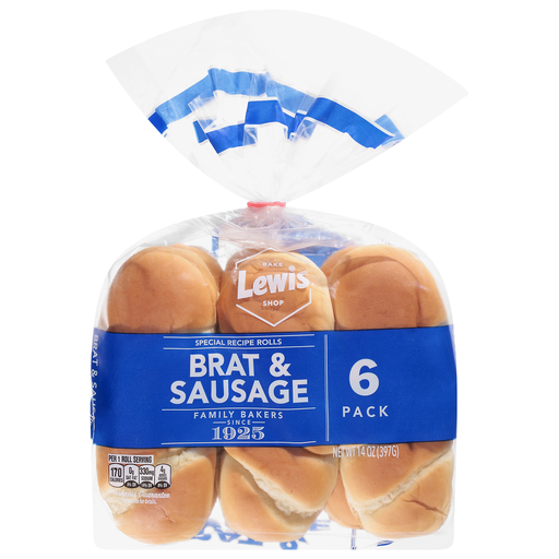 Lewis Bake Shop Brat & Sausage Rolls 6 ea