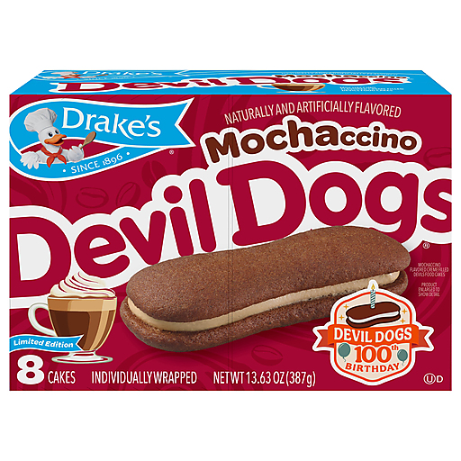 Drake's Mochaccino Devil Dogs 8 ea