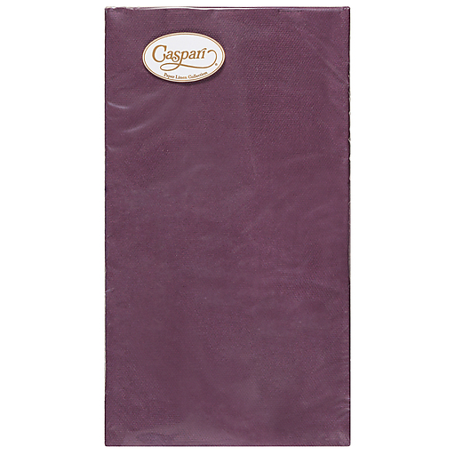 Caspari Paper Linen Aubergine Guest Napkins