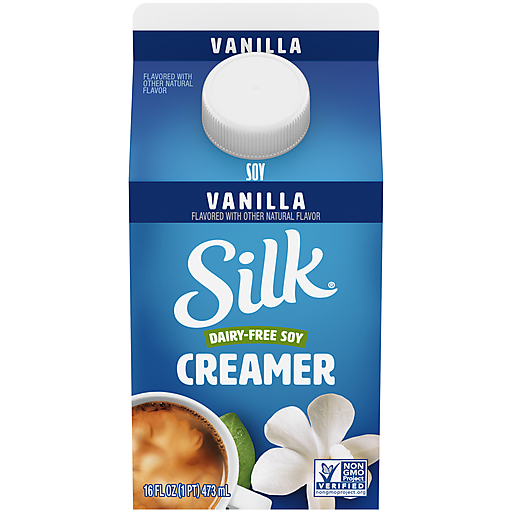 Silk Vanilla Dairy-Free Soy Creamer 16 Fl. Oz. Carton