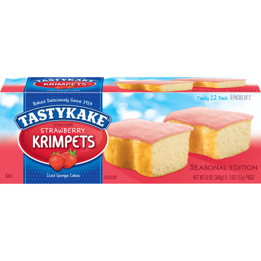 Tastykake Dessert Shells, 6 Sponge Cake Dessert Cups 