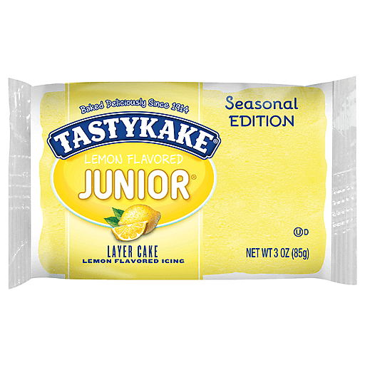 Tastykake Layer Cake, Lemon Flavored 3 Oz | Doughnuts, Pies & Snack ...