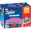 Ziploc® Quart Storage Bags, Stay Open Design, Easy To Fill, 54 Count, 4 Pack, 216 Total
