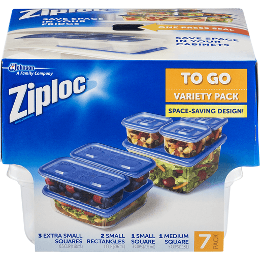 Ziploc Container with One Press Seal - 4 count