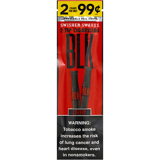 Blk Cigarillos, Tip, Cherry 2 Ea | Tobacco | King Food Saver