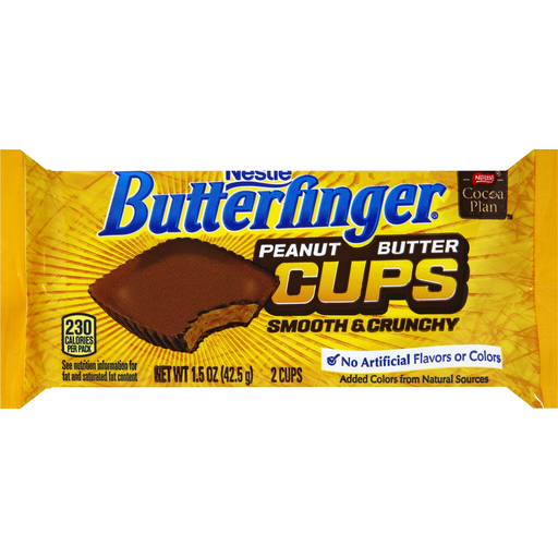 Butterfinger Peanut Butter Cups, Smooth & Crunchy