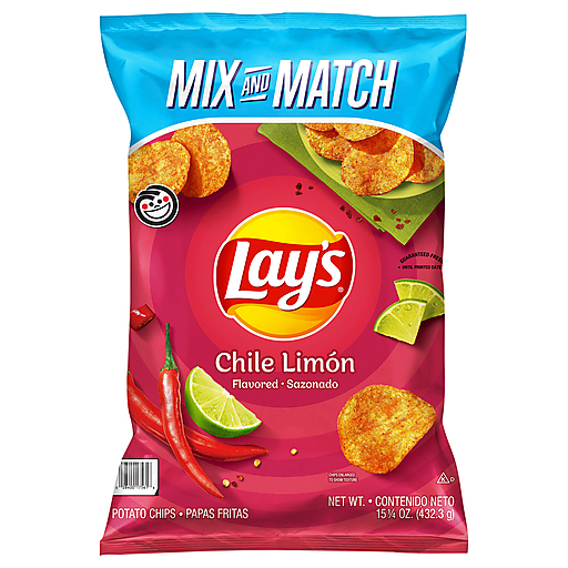 Lay's Potato Chips, Chile Limon Flavored 15.25 Oz | Northgate Market