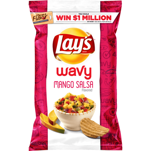 Lay's® Wavy Mango Salsa Potato Chips 7.75 oz. Bag | Potato | Sun Fresh