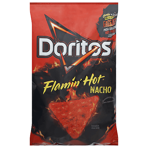 Doritos Flamin' Hot Nacho Flavored Tortilla Chips 9.25 Oz, Snacks, Chips &  Dips