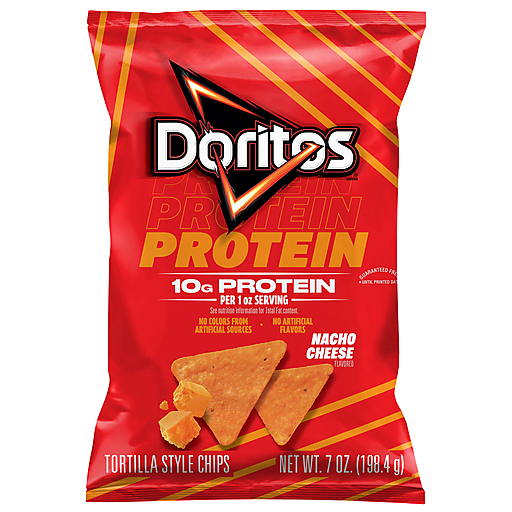 Doritos Protein Nacho Cheese Tortilla Style Chips 7 oz
