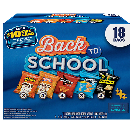 Frito Lay Back To School Snacks 18 ea