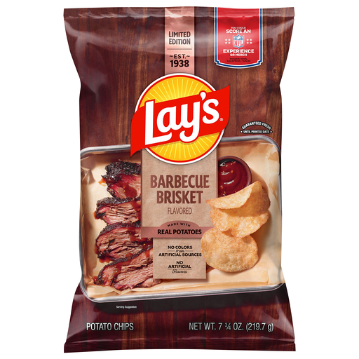 Lay's Barbecue Brisket Flavored Potato Chips 7.75 oz