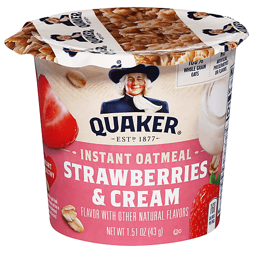 Quaker Strawberries & Cream Instant Oatmeal 1.51 oz