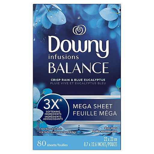 Downy Infusions Mega Dryer Sheets – Calm Lavender Scent – 130 Count – USA Made