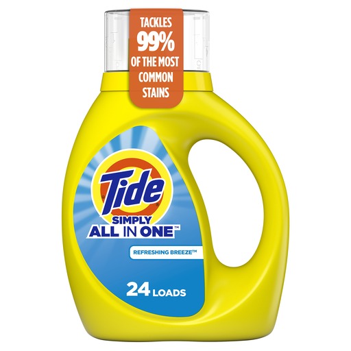 Tide Tide Simply Liquid Laundry Detergent, Refreshing Breeze, 31 Fl Oz 32 fl oz