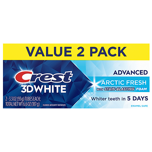 Vg Toothpaste Crest Advanced Fluoride Anticavity Arctic Fresh Toothpaste Value Pack 2 ...