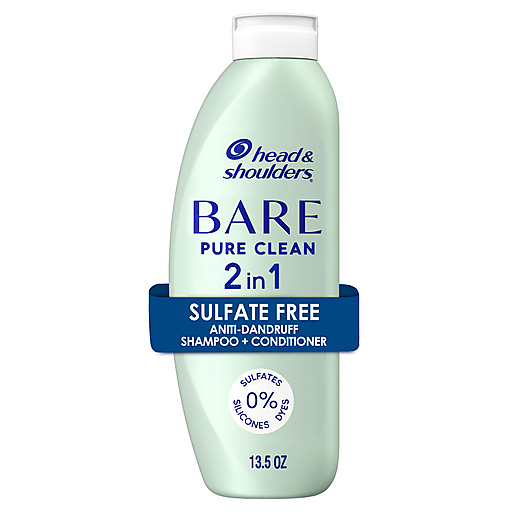 Head & Shoulders Bare Pure Clean 2in1 Dandruff Shampoo And Conditioner, Anti Dandruff Treatment, 13.5 Fl Oz 13.5 oz