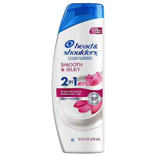 Head & Shoulders Smooth & Silky 2 In 1 Dandruff Shampoo + Conditioner 12.5 fl oz