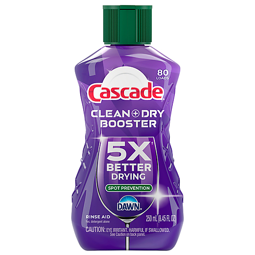 Cascade Clean + Dry Booster Rinse Aid 8.45 fl oz