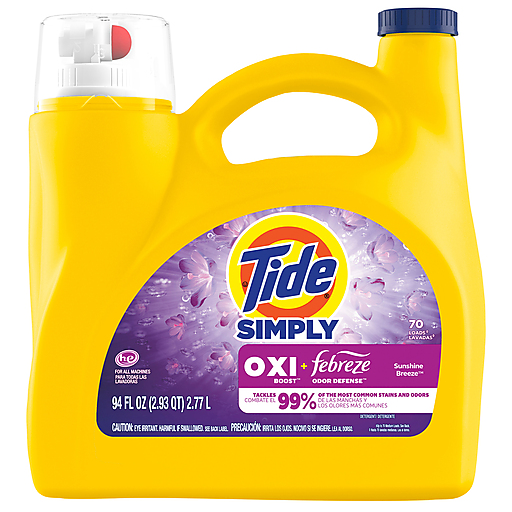 Tide Simply Oxi Boost + Febreze Odor Defense Sunshine Breeze Detergent 94 fl oz