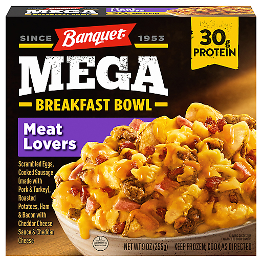 Banquet Meat Lovers Breakfast Bowl 9 oz
