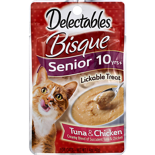 Delectables Treat For Cats Lickable Tuna Chicken Senior 10