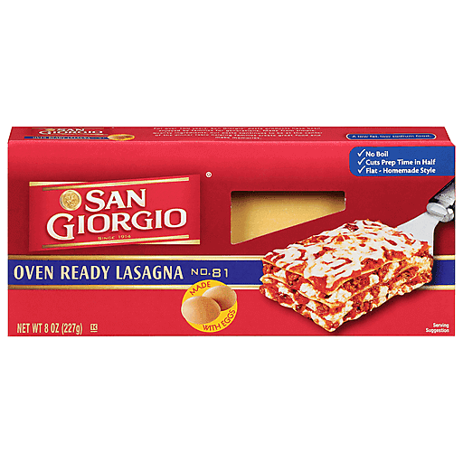 San Giorgio Lasagna Oven Ready No 81